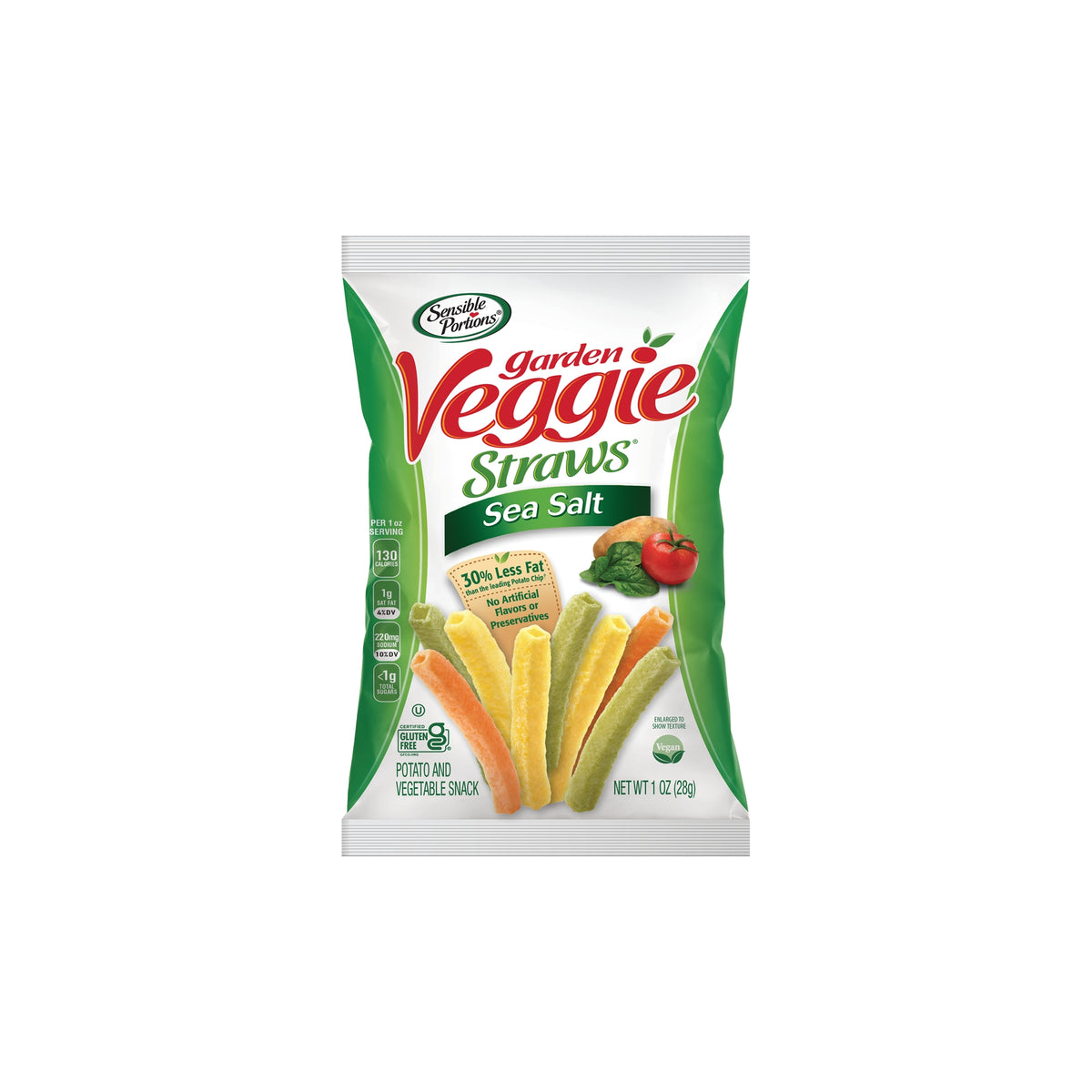 Sensible Portions Garden Veggie Straws, Sea Salt, 1 oz, 42 ct - product image 2