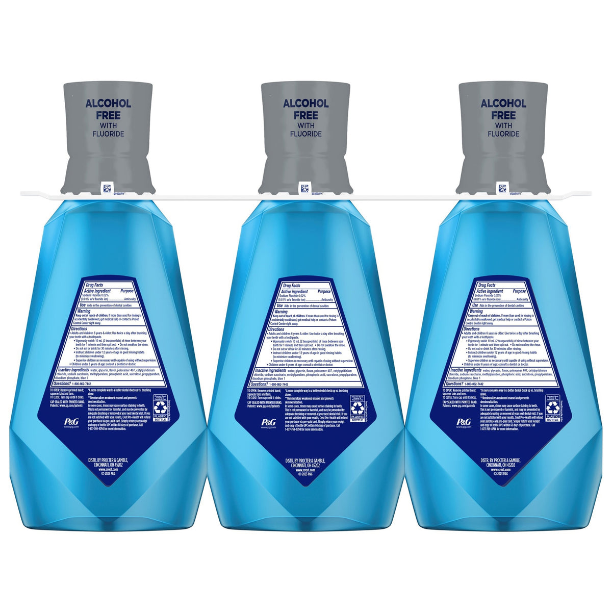 Crest Pro-Health Mouthwash with Fluoride, Advanced Complete Protection, 33.8 fl oz, 3 ct - product image 2