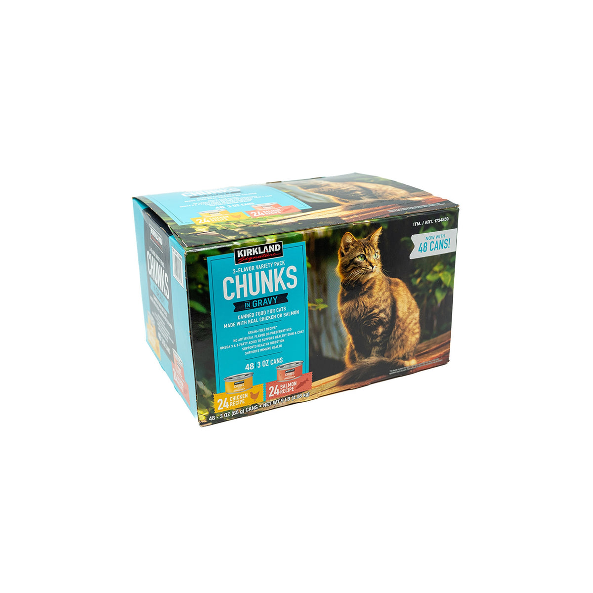 Kirkland Signature Canned Cat Food, Chunks in Gravy, Variety Pack, 3 oz, 48 ct - product image 4