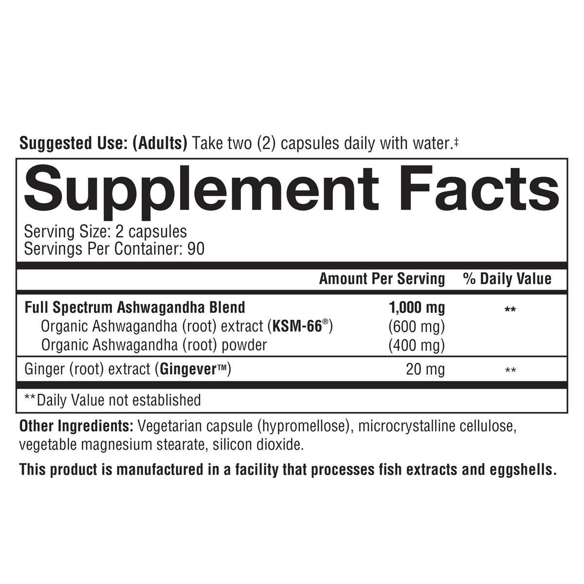youtheory Ashwagandha 1000 mg, 180 Vegetarian Capsules - product image 5
