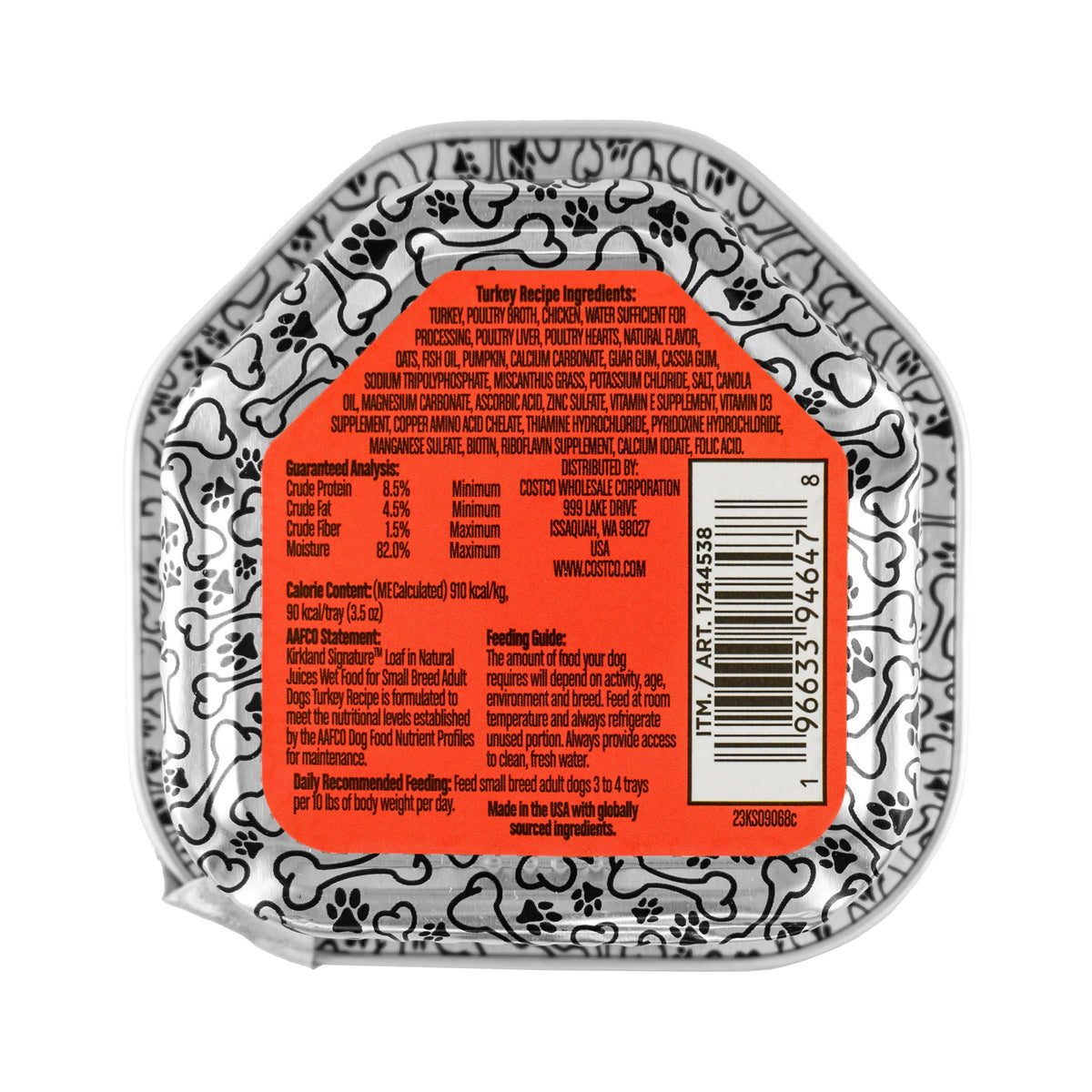 Kirkland Signature Loaf Wet Dog Food, Small Breed Adult Dogs, Variety Pack, 3.5 oz, 45 ct - product image 6