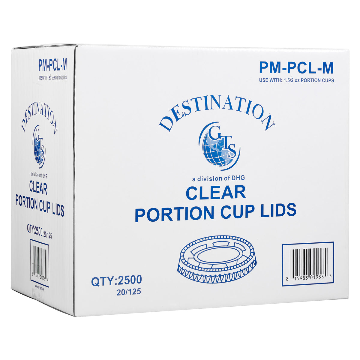 Vital International Solutions Portion Cup Lids, 2 oz, Clear, 2500 ct - product image 3