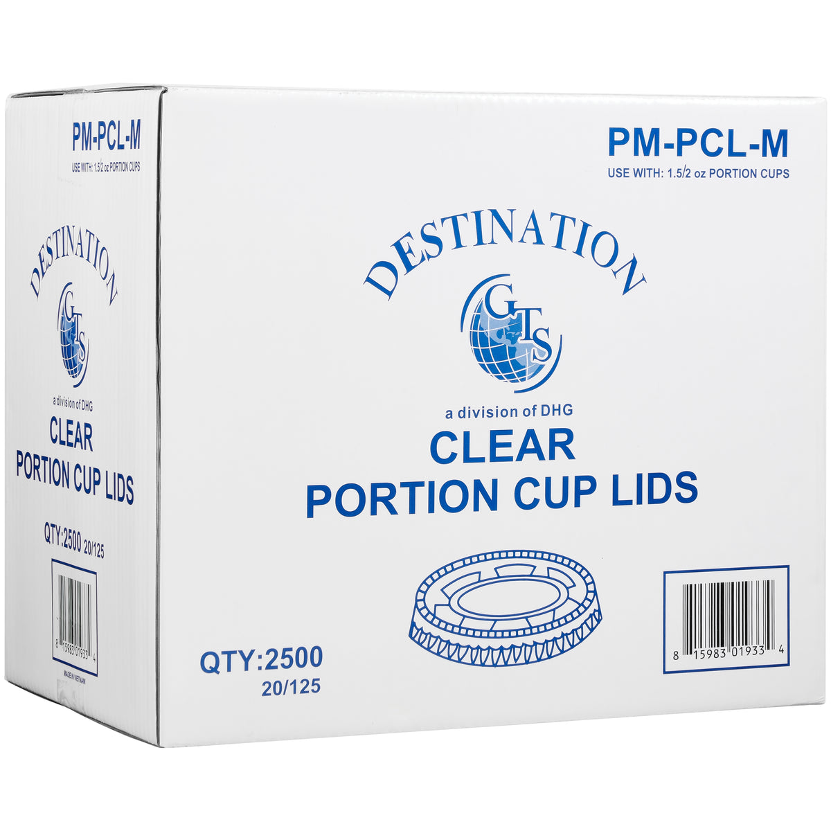 Vital International Solutions Portion Cup Lids, 2 oz, Clear, 2500 ct - product image 2