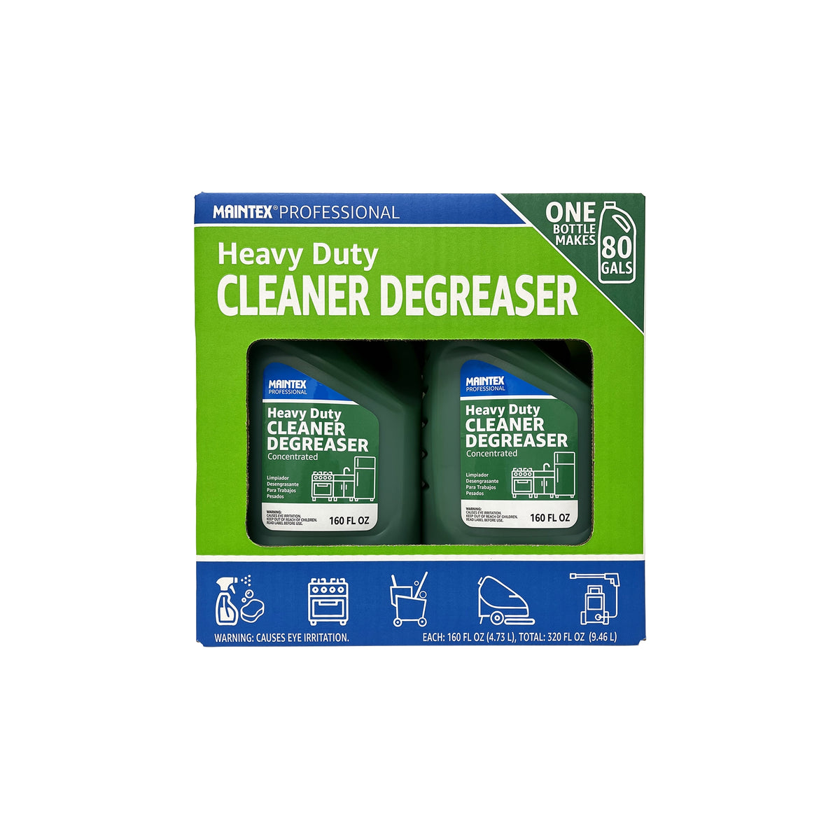 Maintex Professional Cleaner Degreaser, Heavy Duty, Concentrated, 160 fl oz, 2 ct - product image 1