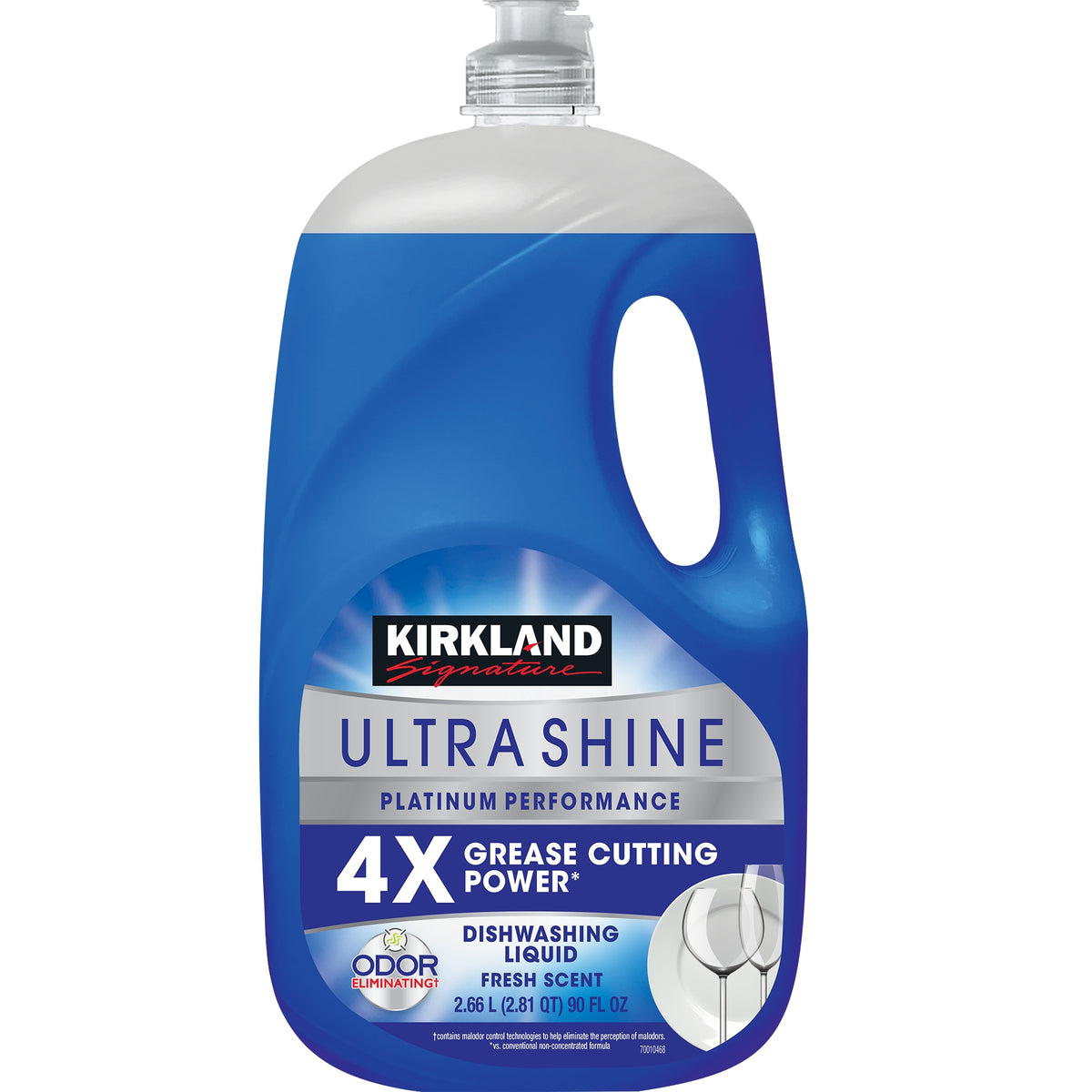 Kirkland Signature Ultra Shine Dishwashing Liquid, Fresh Scent, 90 fl oz - product image 1