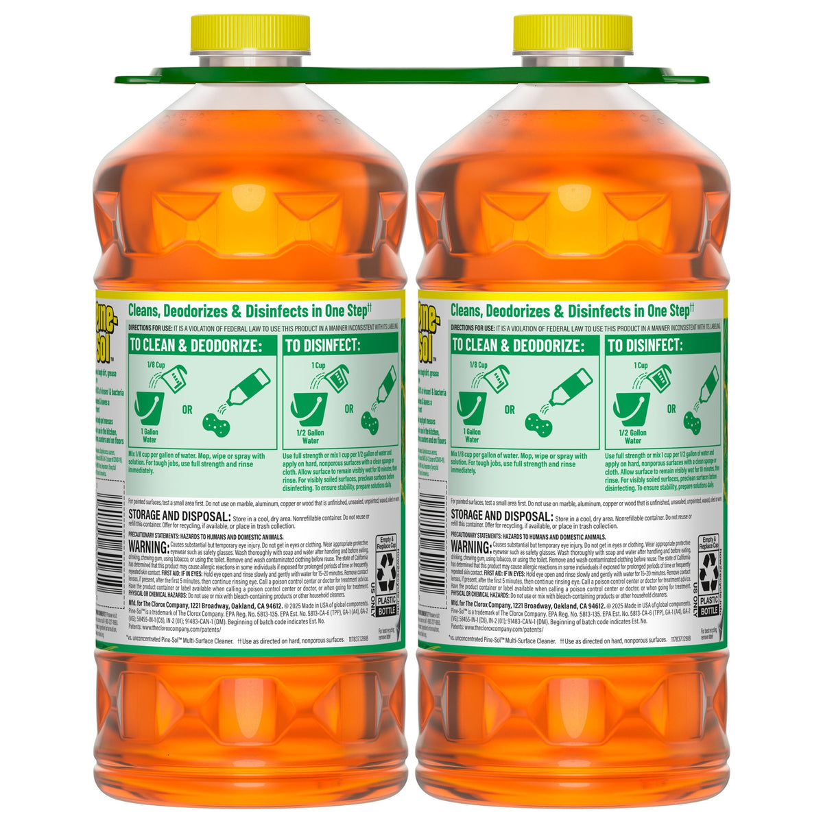 Pine-Sol Multi-Surface Cleaner, 2X Concentrated, Original, 60 fl oz, 2 ct - product image 3