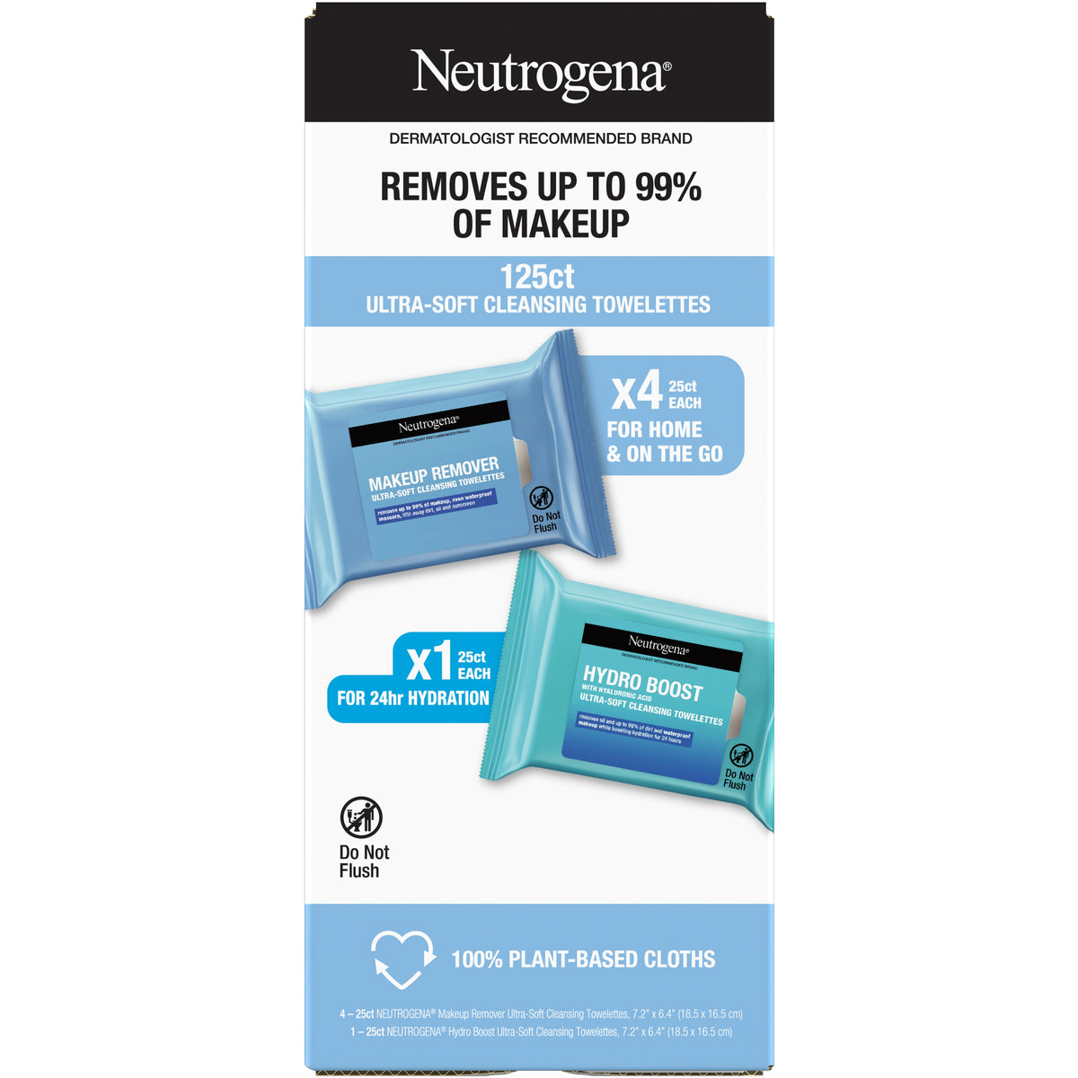 Neutrogena Makeup Remover Towelettes, 125 ct - product image 1