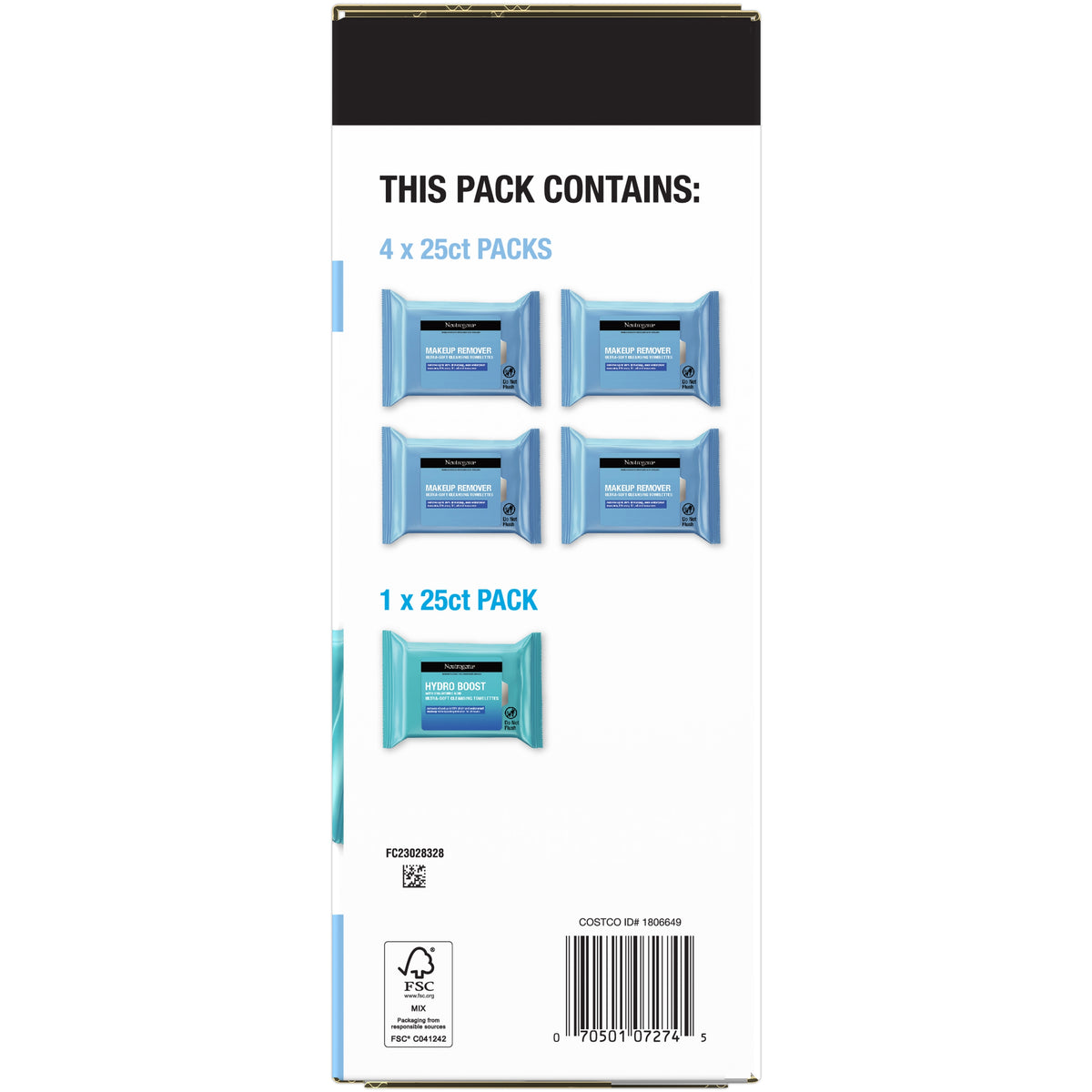 Neutrogena Makeup Remover Towelettes, 125 ct - product image 2
