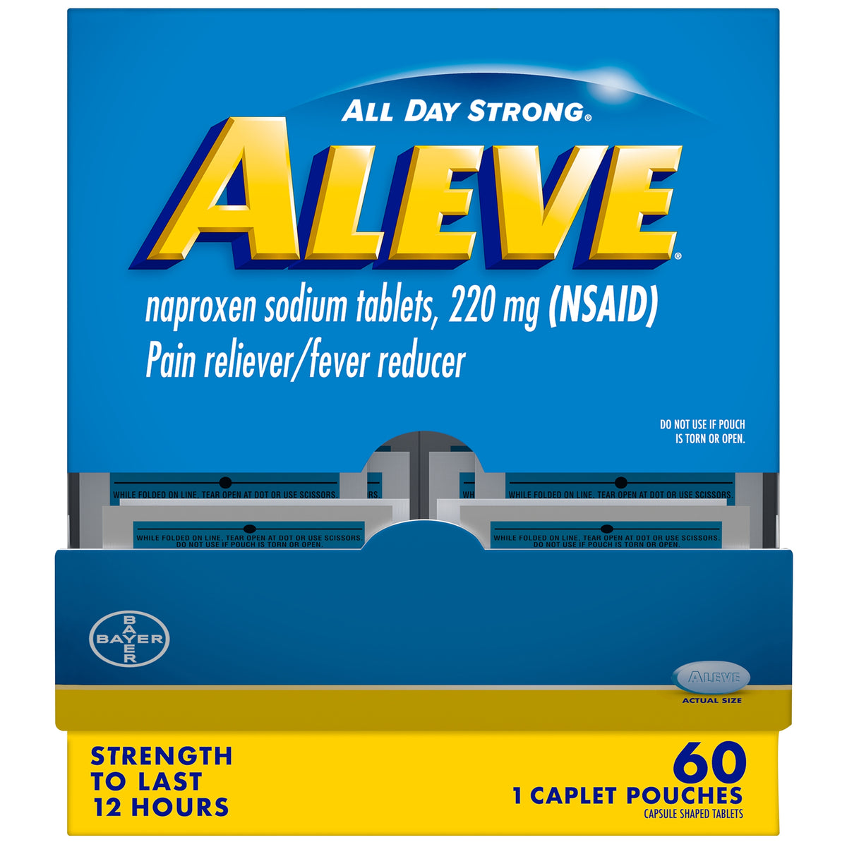 Aleve Naproxen Sodium Caplets, 220 mg, 60 ct - product image 3