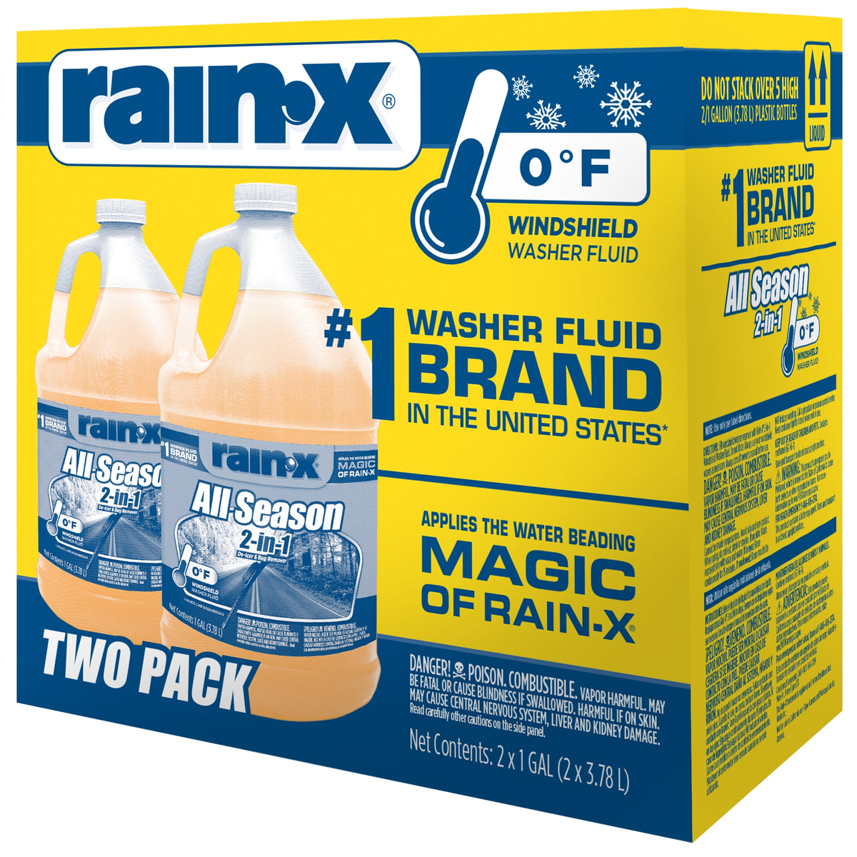 Rain-X All Season Windshield Washer Fluid, 1 Gallon, 2 ct - product image 1