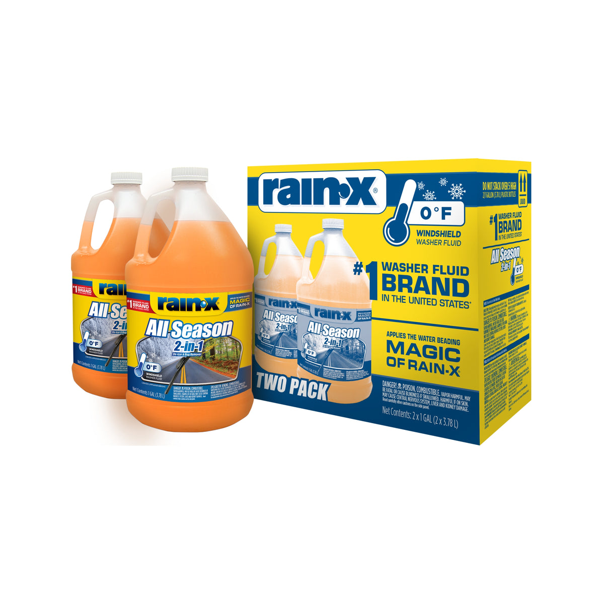Rain-X All Season Windshield Washer Fluid, 1 Gallon, 2 ct - product image 2