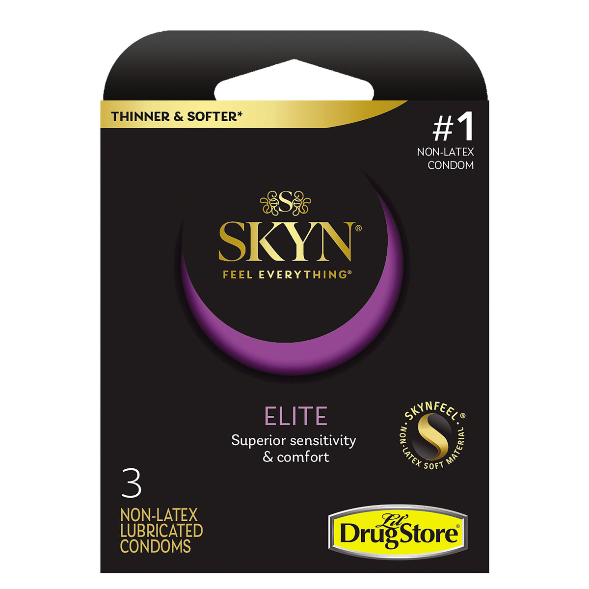SKYN Elite Condoms,  Non-Latex, Lubricated, 3 per Pack, 6 Trial Packs - product image 7
