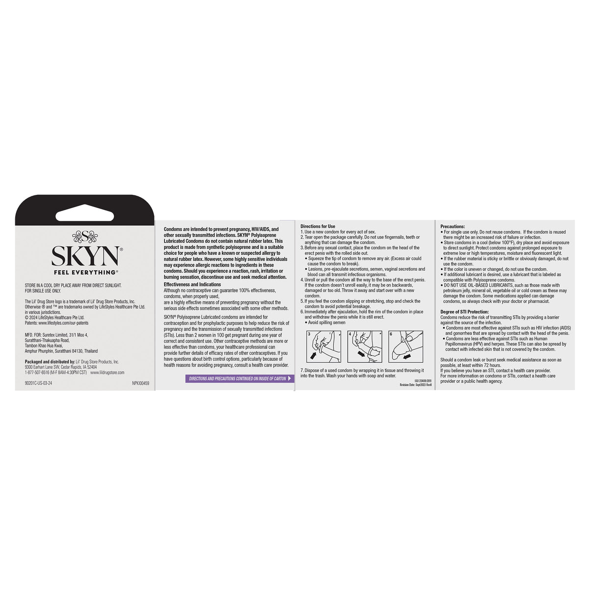 SKYN Elite Condoms,  Non-Latex, Lubricated, 3 per Pack, 6 Trial Packs - product image 4