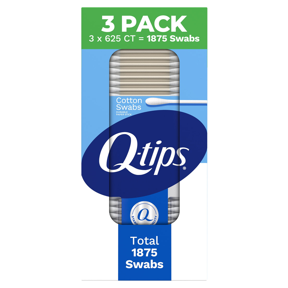 Q-tips Cotton Swabs, 1875 ct - product image 1
