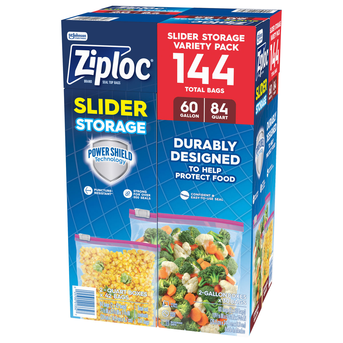 Ziploc Slider Storage Bags, Variety Pack, 144 ct - product image 4