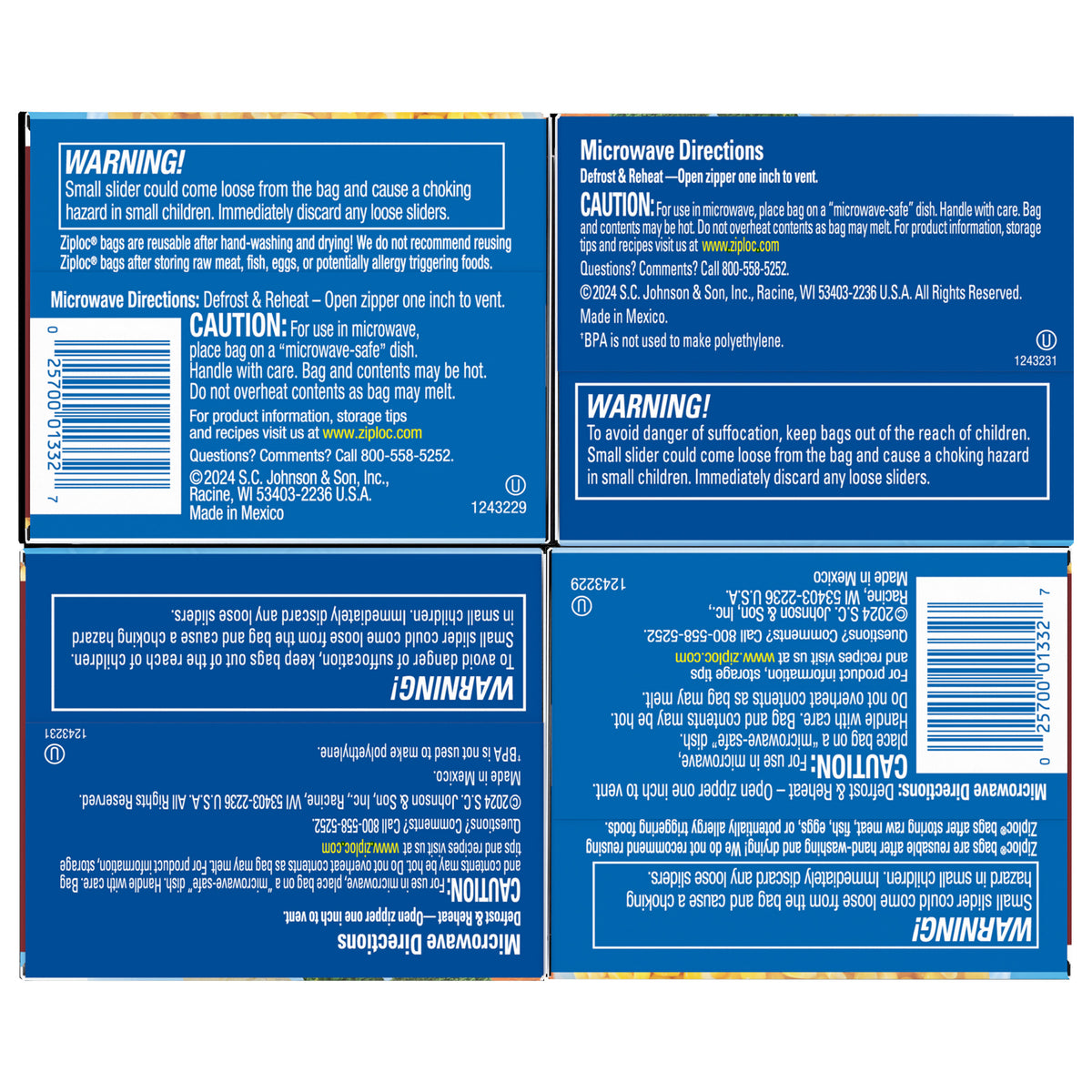 Ziploc Slider Storage Bags, Variety Pack, 144 ct - product image 6