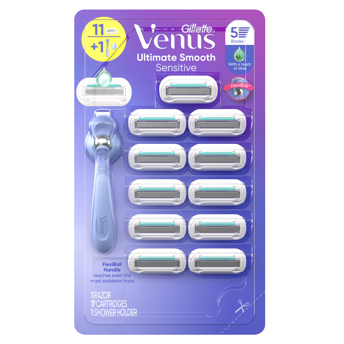 Gillette Venus Ultra Smooth Sensitive Razor with Aloe, 11 ct - product image 4