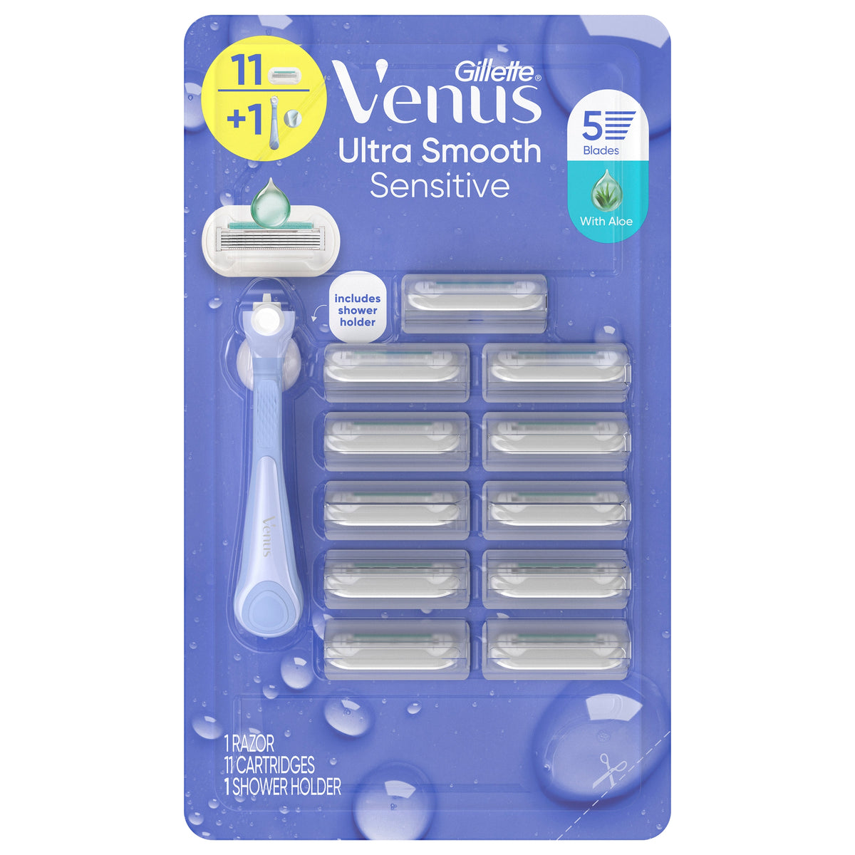 Gillette Venus Ultra Smooth Sensitive Razor with Aloe, 11 ct - product image 1
