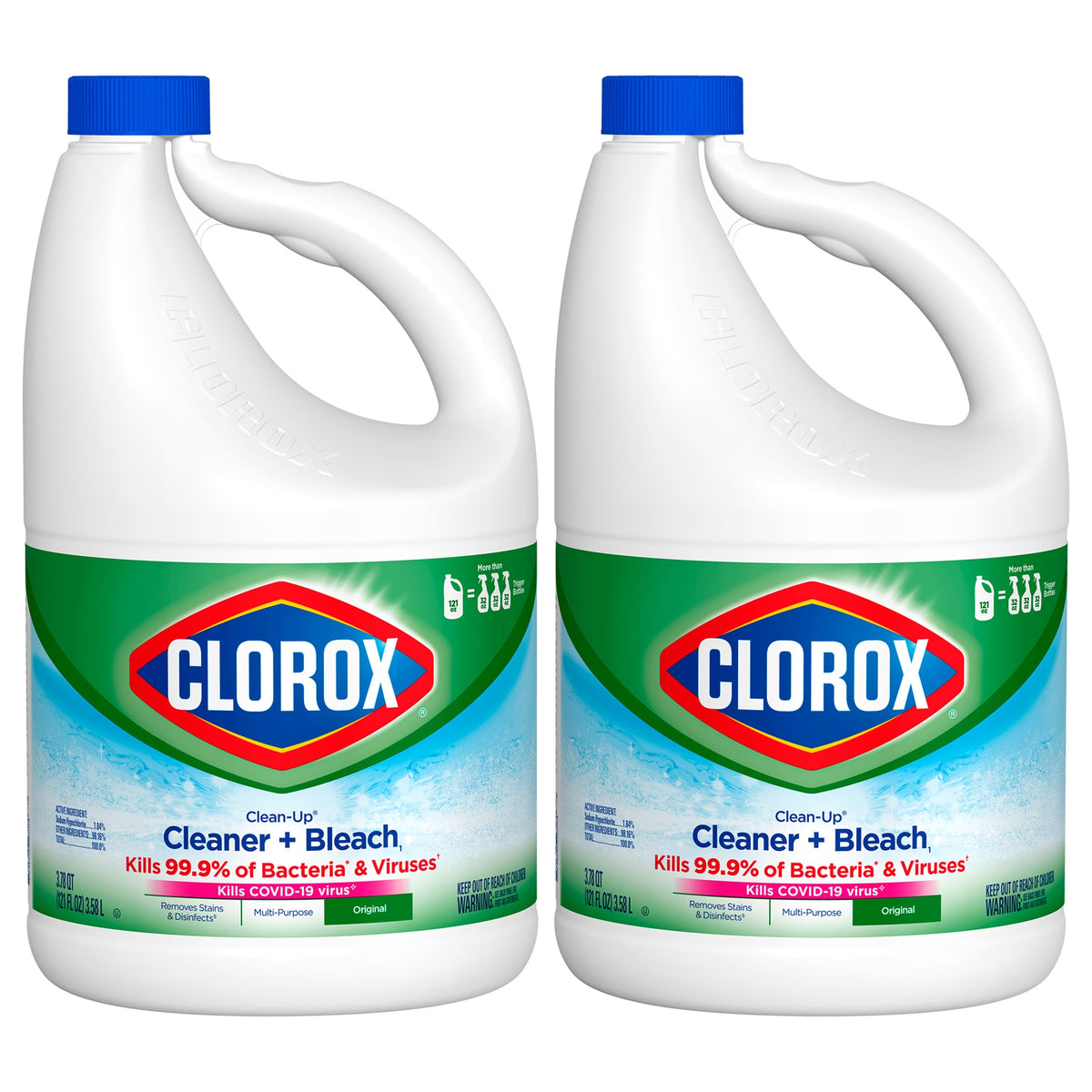 Clorox Clean-Up Cleaner and Bleach, Original Scent, 121 fl oz, 2 ct - product image 4