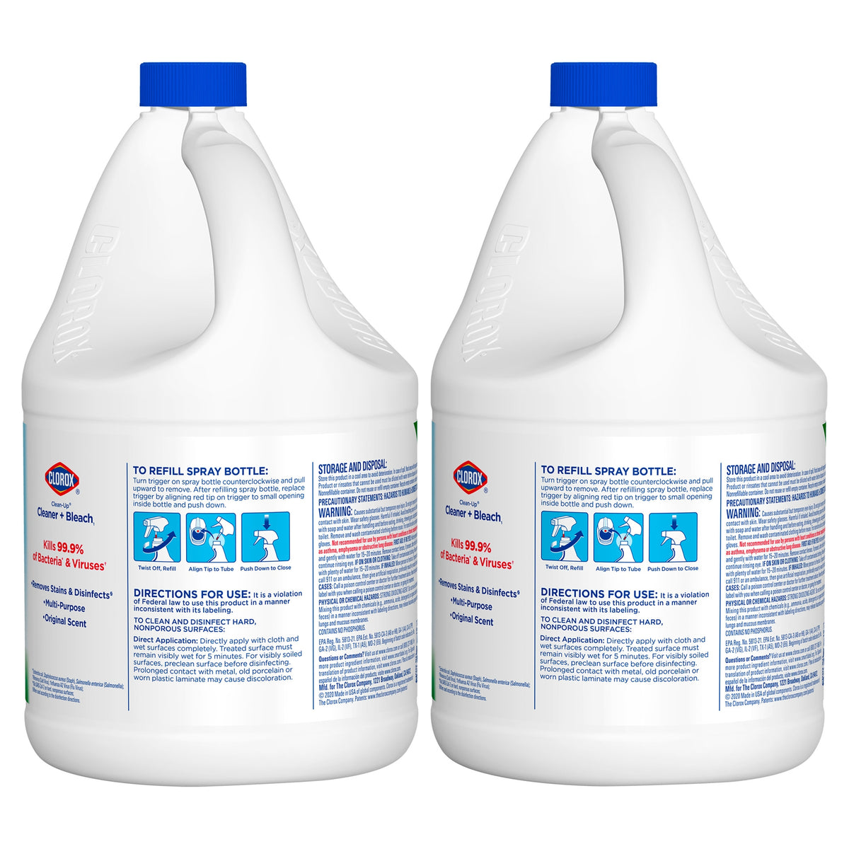 Clorox Clean-Up Cleaner and Bleach, Original Scent, 121 fl oz, 2 ct - product image 5