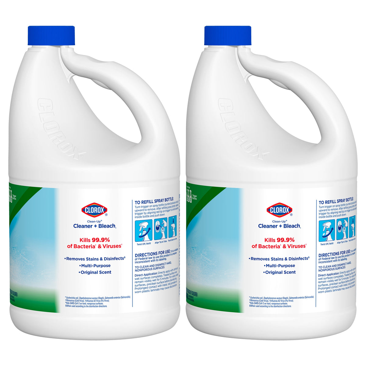 Clorox Clean-Up Cleaner and Bleach, Original Scent, 121 fl oz, 2 ct - product image 7