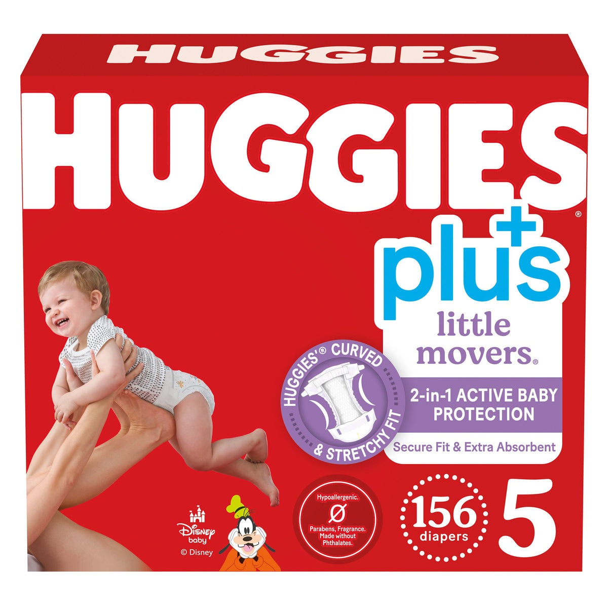 Huggies Plus Little Movers Diapers, Disney Baby, Size 5, 156 ct - product image 9