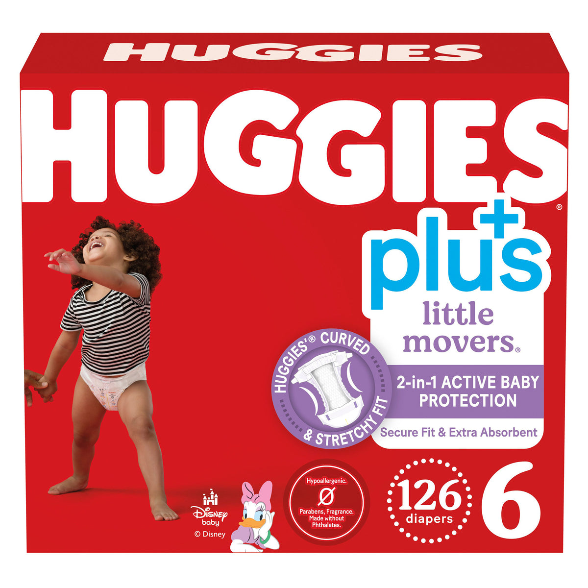 Huggies Plus Little Movers Diapers, Disney Baby, Size 6, 126 ct - product image 10