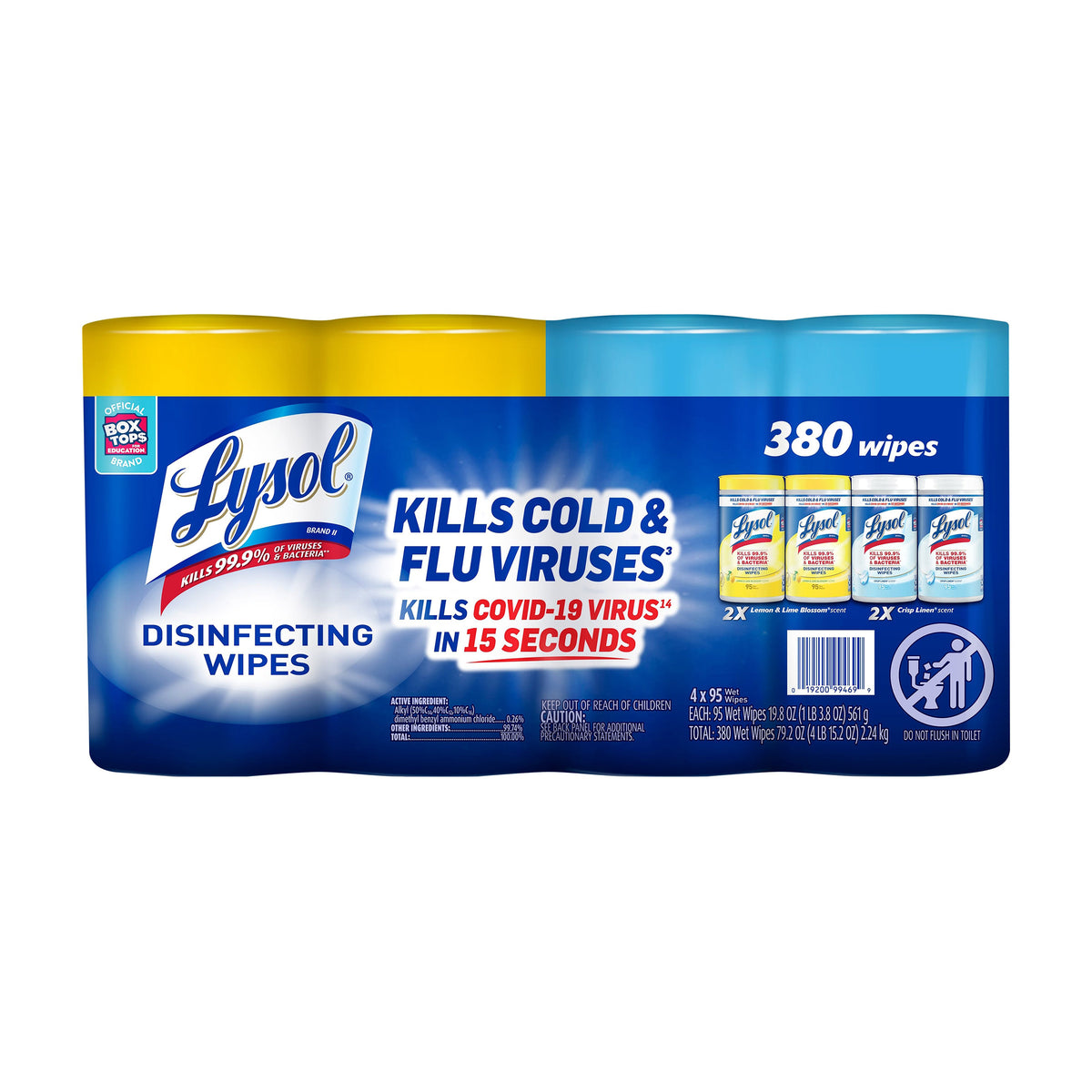 Lysol Disinfecting Wipes, Variety Pack, 380 Wipes - product image 7