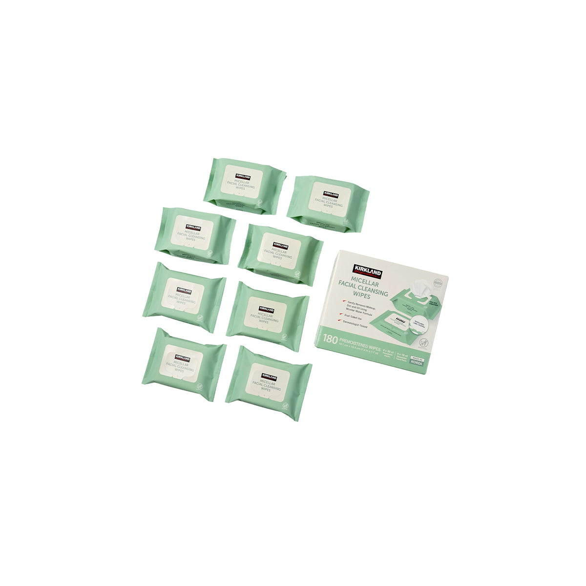 Kirkland Signature Micellar Facial Cleansing Wipes, 180 ct - product image 7