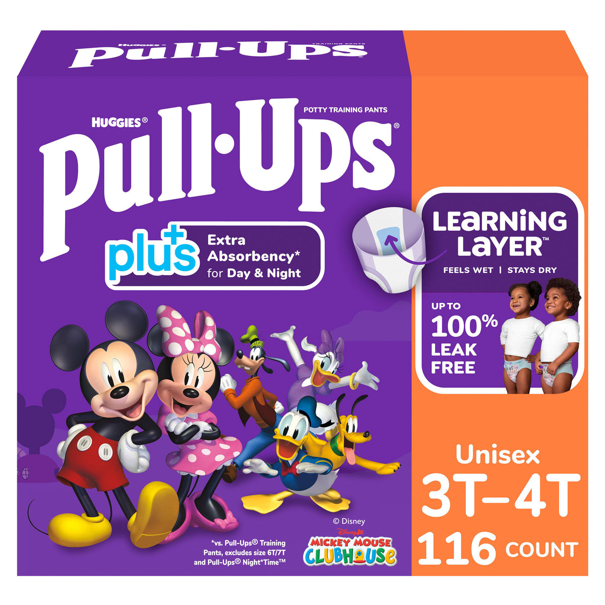 Huggies Pull-Ups Plus Potty Training Pants, Unisex, 3T - 4T, 116 ct - product image 12