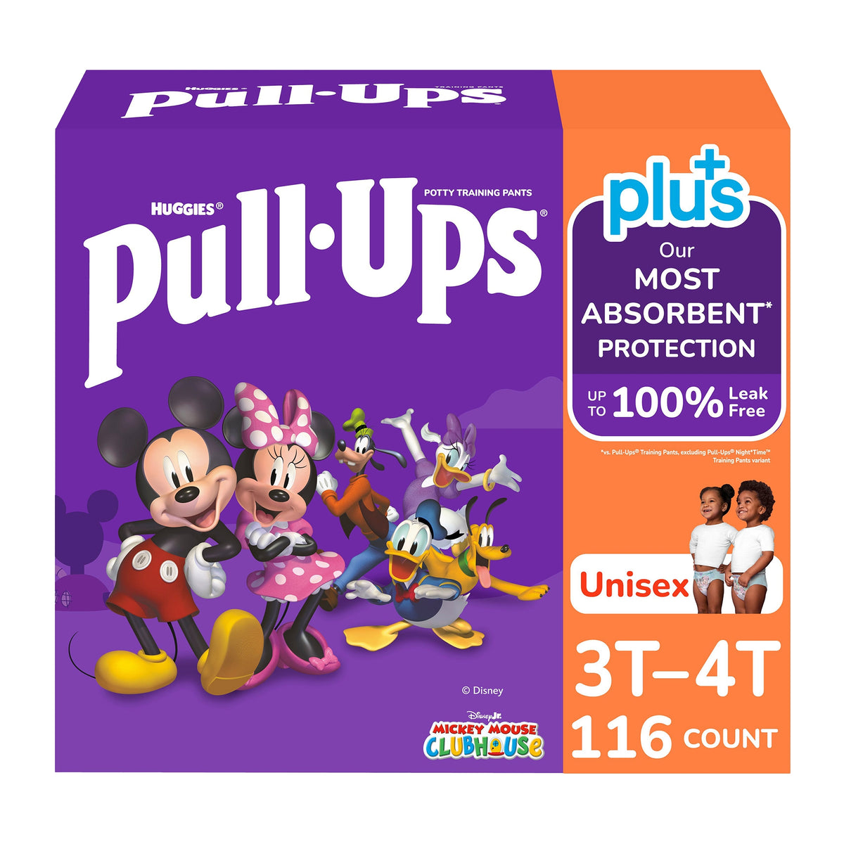 Huggies Pull-Ups Plus Potty Training Pants, Unisex, 3T - 4T, 116 ct - product image 1
