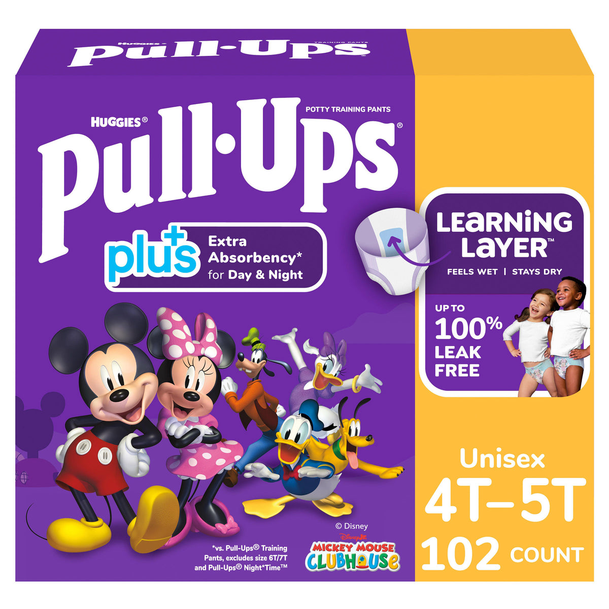 Huggies Pull-Ups Plus Potty Training Pants, Unisex, 4T - 5T, 102 ct - product image 14