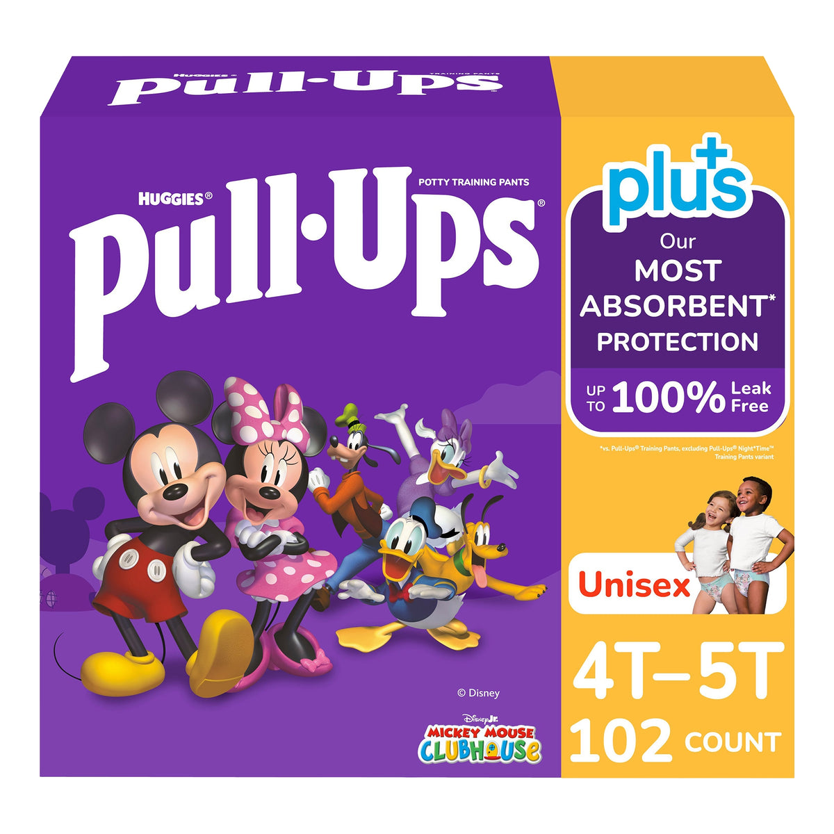 Huggies Pull-Ups Plus Potty Training Pants, Unisex, 4T - 5T, 102 ct - product image 1