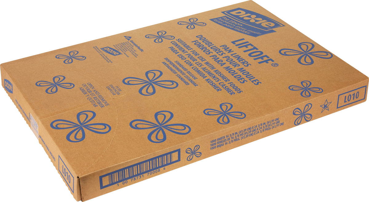 Dixie Lift-Off Pan Liners, 16-3/8"L x 24-3/8"W, White, 1000 ct - product image 1