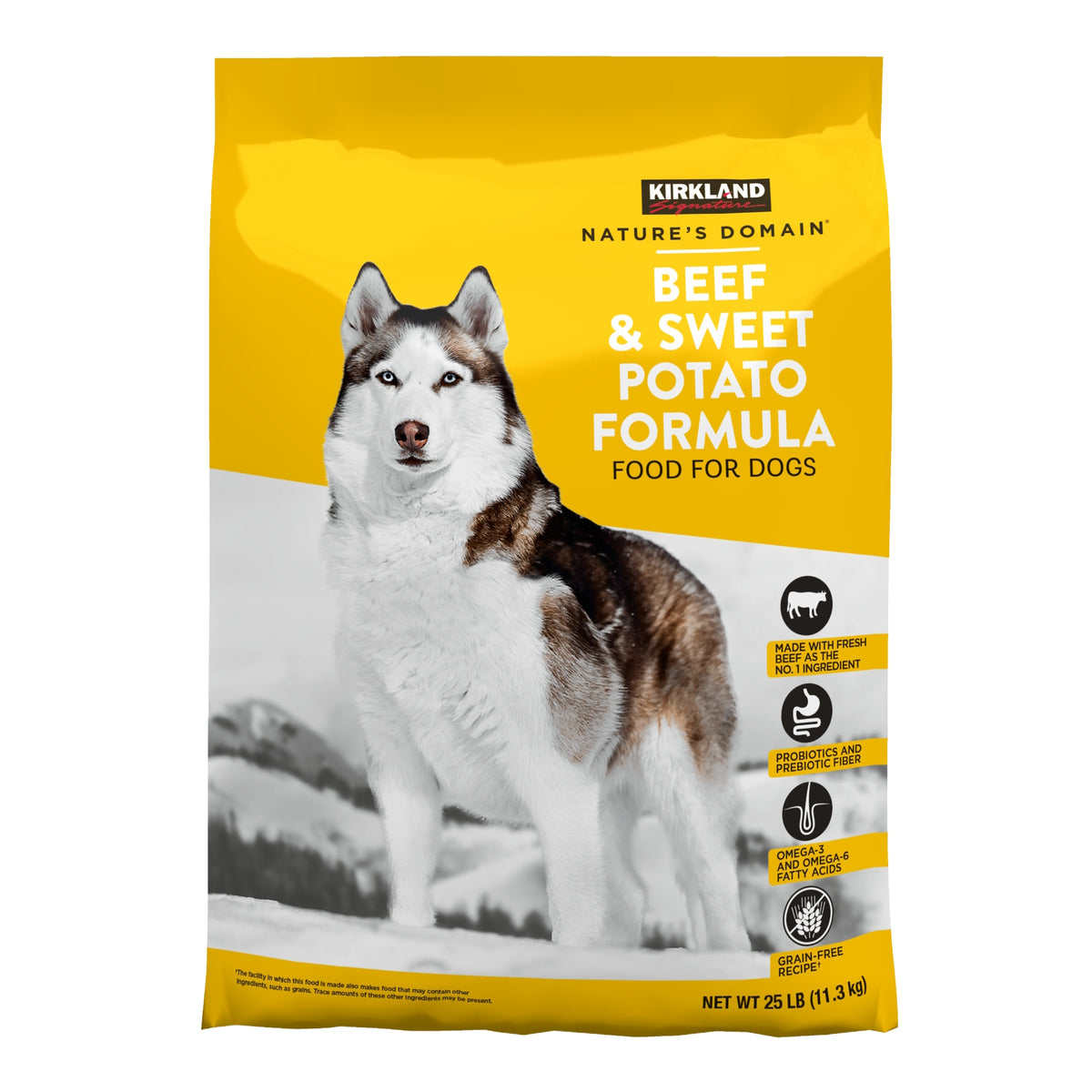 Kirkland Signature Nature's Domain Dog Food, Beef & Sweet Potato, 25 lbs - product image 1