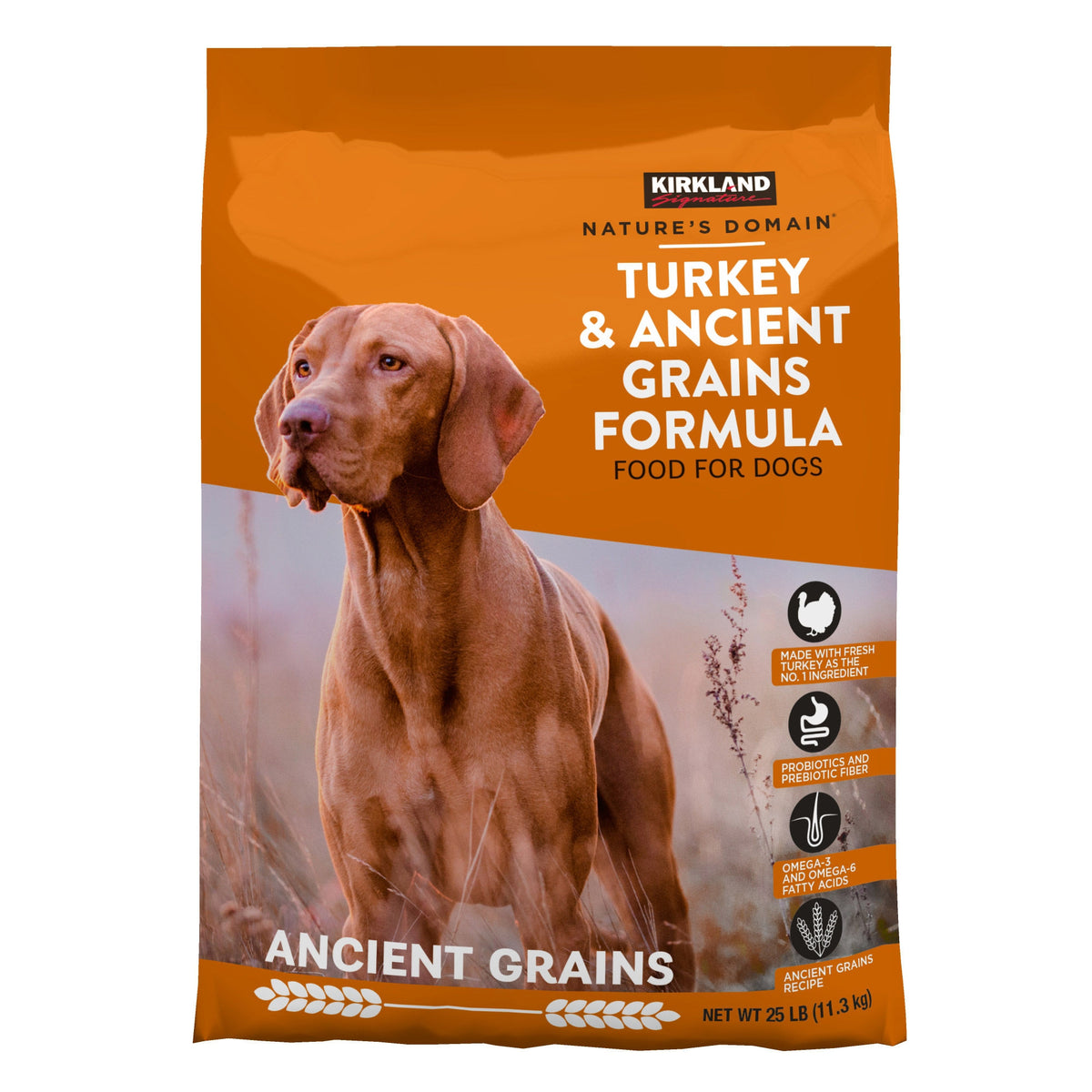 Kirkland Signature Nature's Domain Dog Food, Turkey & Ancient Grains, 25 lbs - product image 4