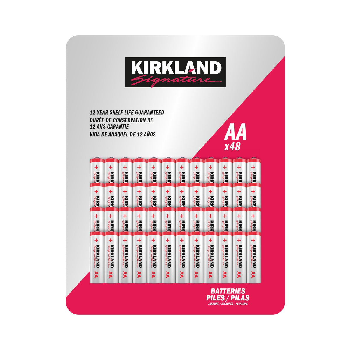 Kirkland Signature Alkaline AA Batteries, 48 ct - product image 3