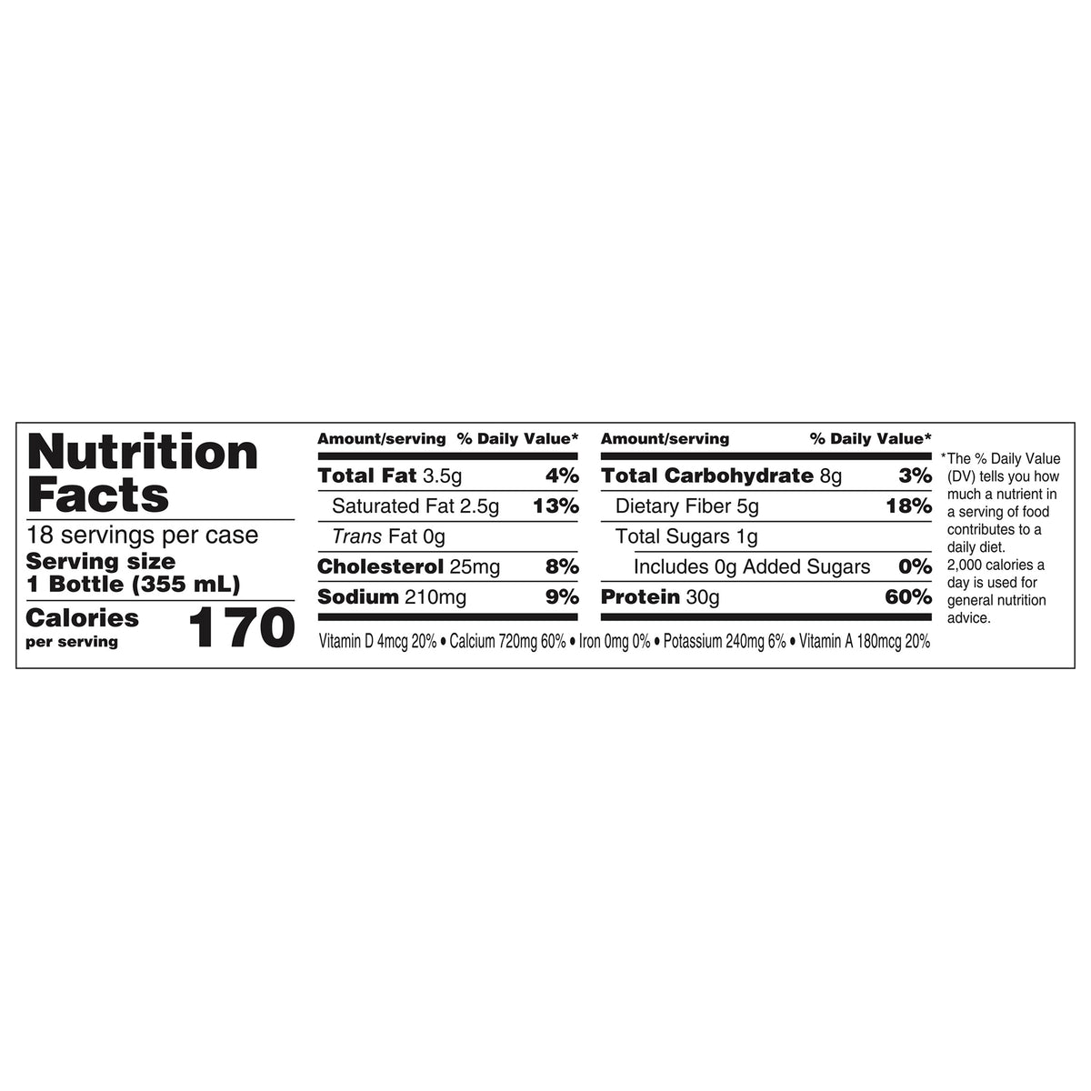 Oikos Protein Shake, 30g of Protein, Vanilla, 12 fl oz, 18 ct - product image 3