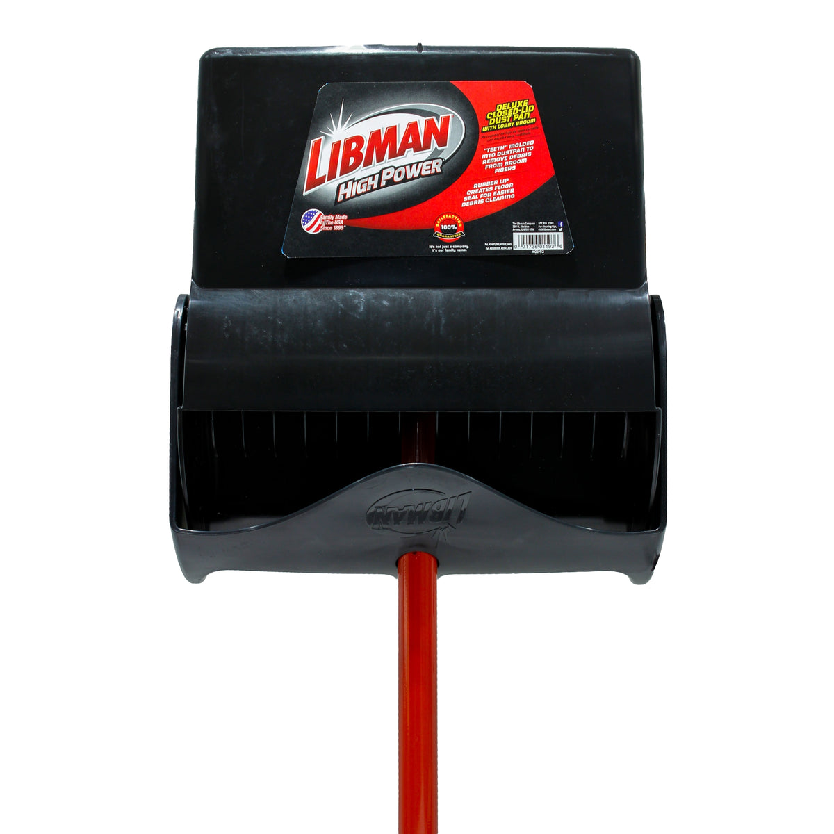 Libman Deluxe Lobby Dustpan and Broom Set, Closed Lid - product image 1