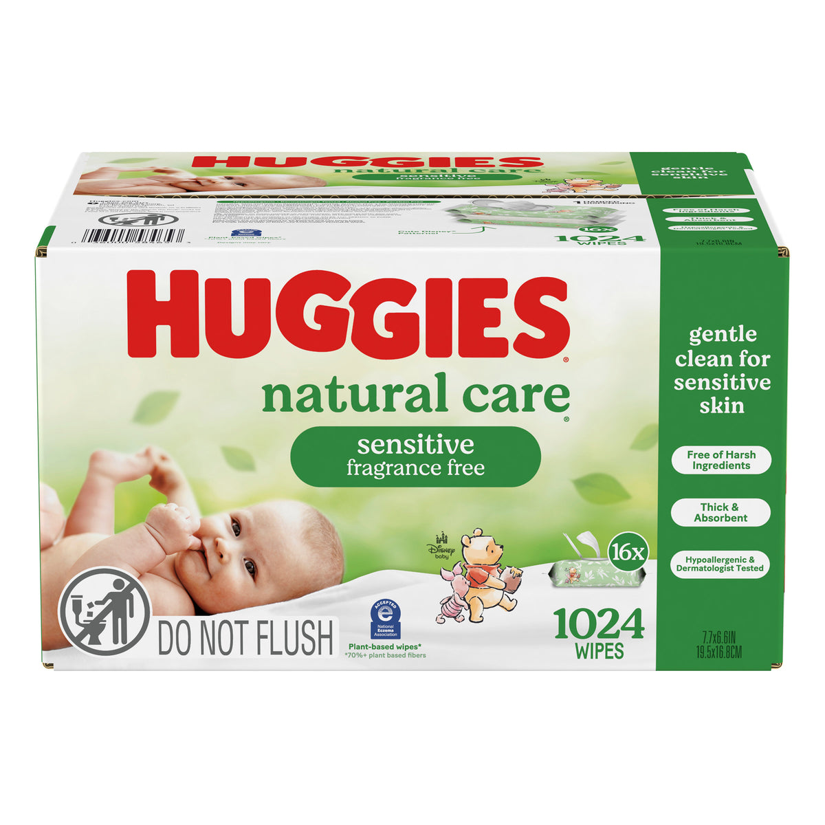 Huggies Natural Care Sensitive Baby Wipes, Unscented, Disney Baby Designs, 1024 Wipes - product image 5
