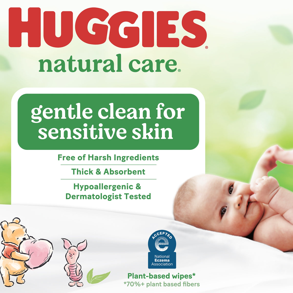 Huggies Natural Care Sensitive Baby Wipes, Unscented, Disney Baby Designs, 1024 Wipes - product image 4