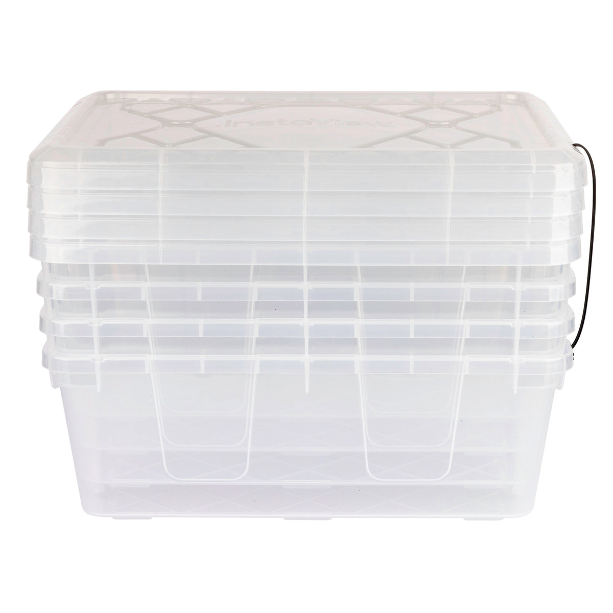 GreenMade InstaView Stackable Storage Bin, 13 Quart, Clear, 4 ct - product image 4