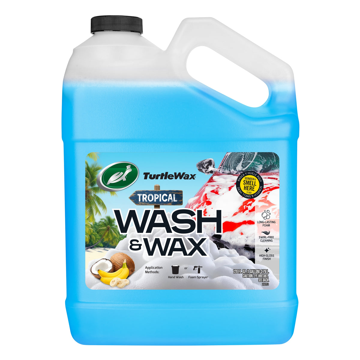 Turtle Wax Car Wash and Wax, Coconut Banana, 128 fl oz - product image 4