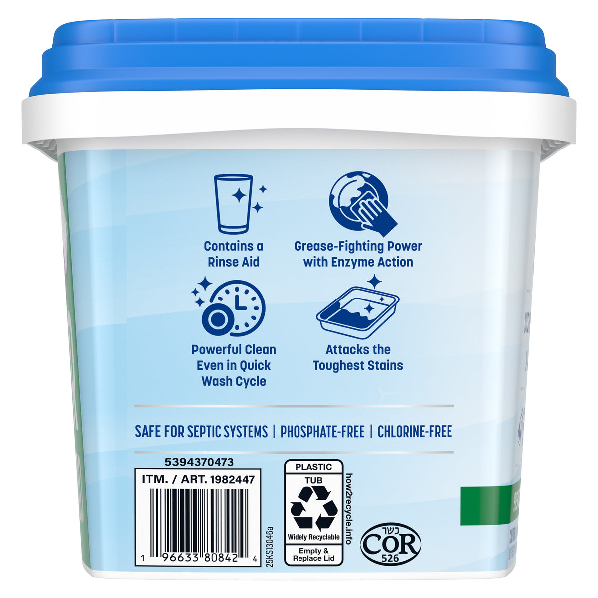 Kirkland Signature Ultra Shine Dishwasher Detergent Pacs, Fresh Scent, 105 ct - product image 5