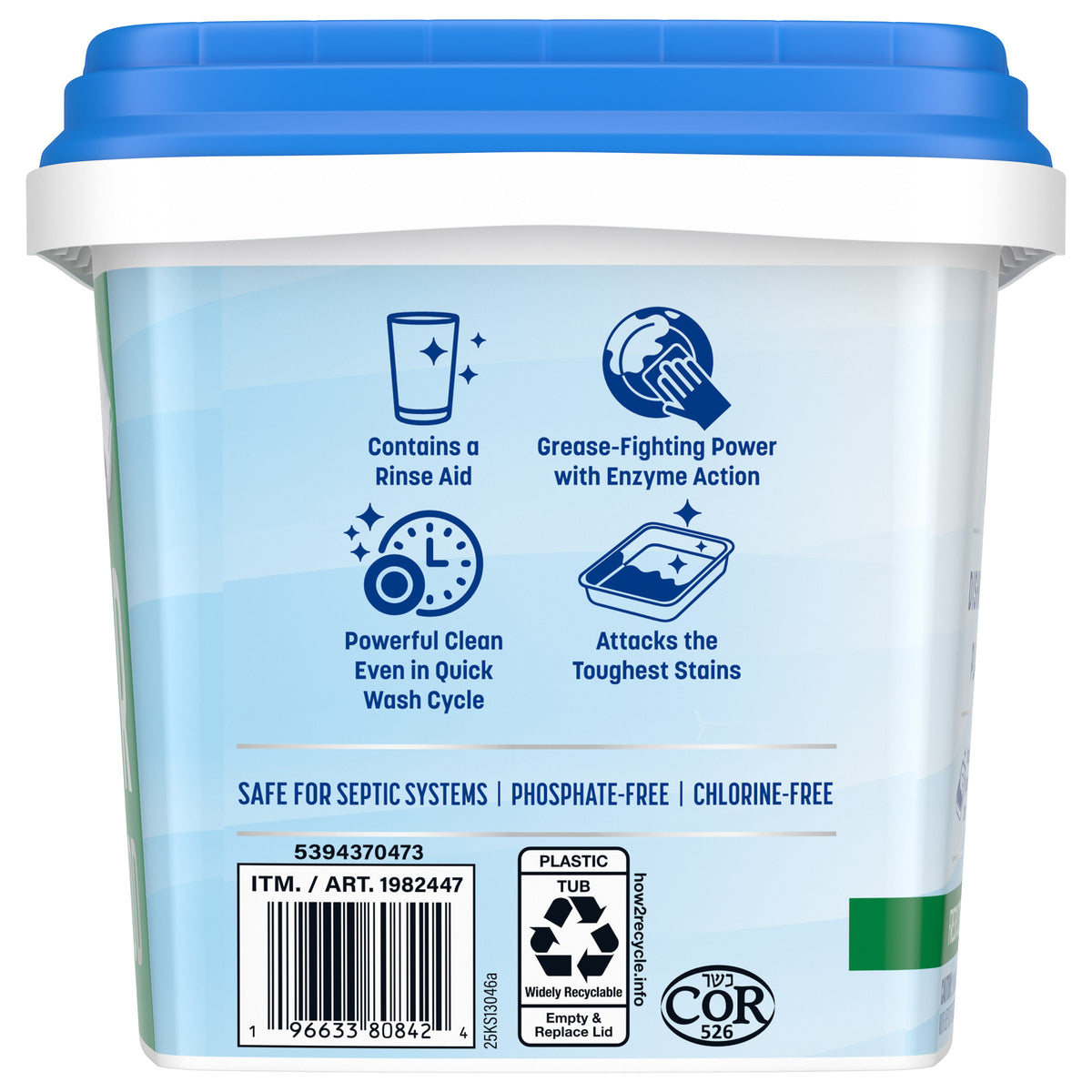 Kirkland Signature Ultra Shine Dishwasher Detergent Pacs, Fresh Scent, 105 ct - product image 2