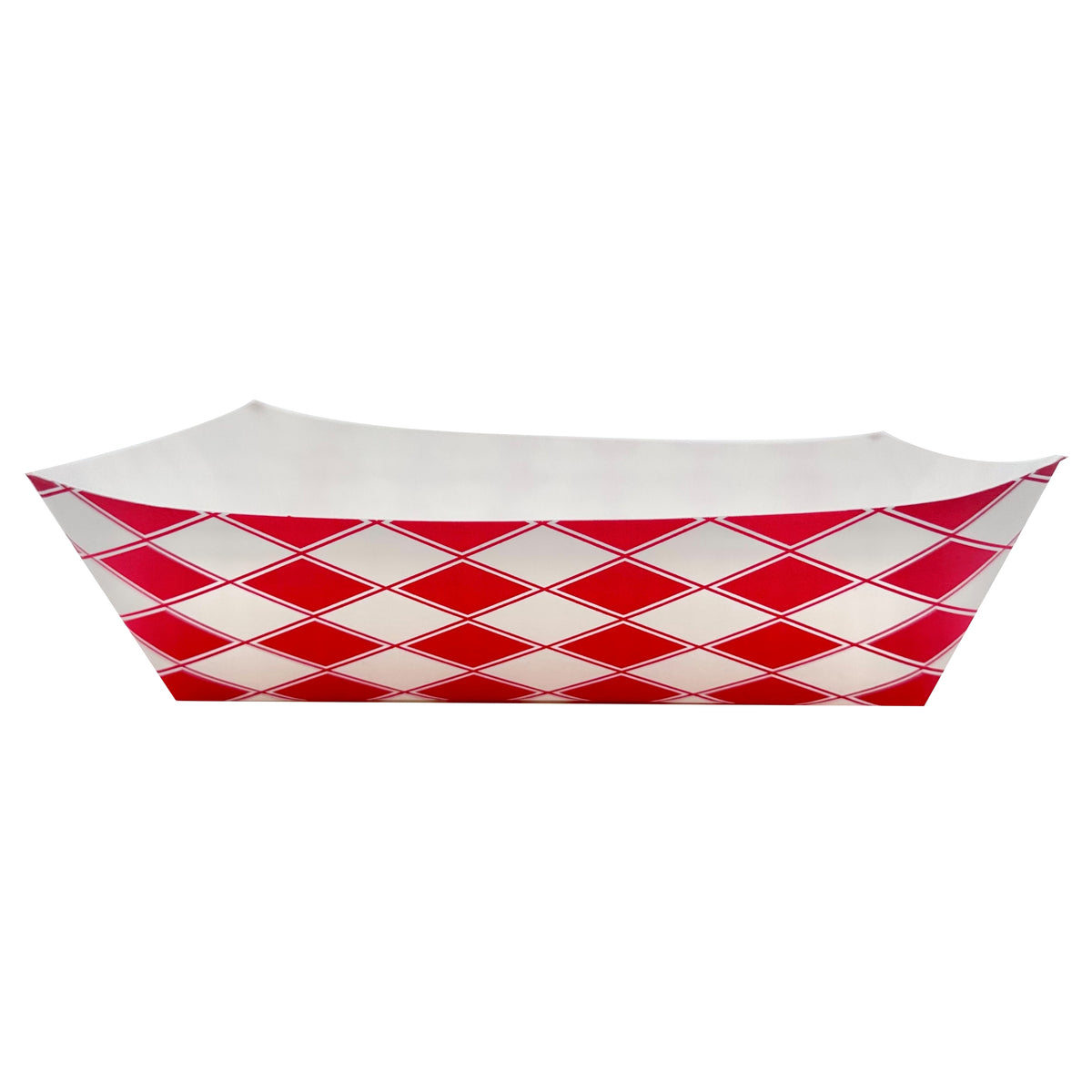 Vital International Solutions Paper Food Tray, 5 lb, Red/White Check, 500 ct - product image 1