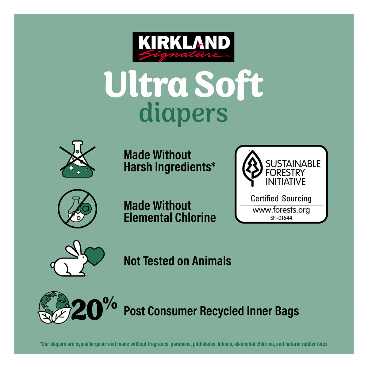 Kirkland Signature Ultra Soft Diapers, Size 4, 198 ct - product image 9