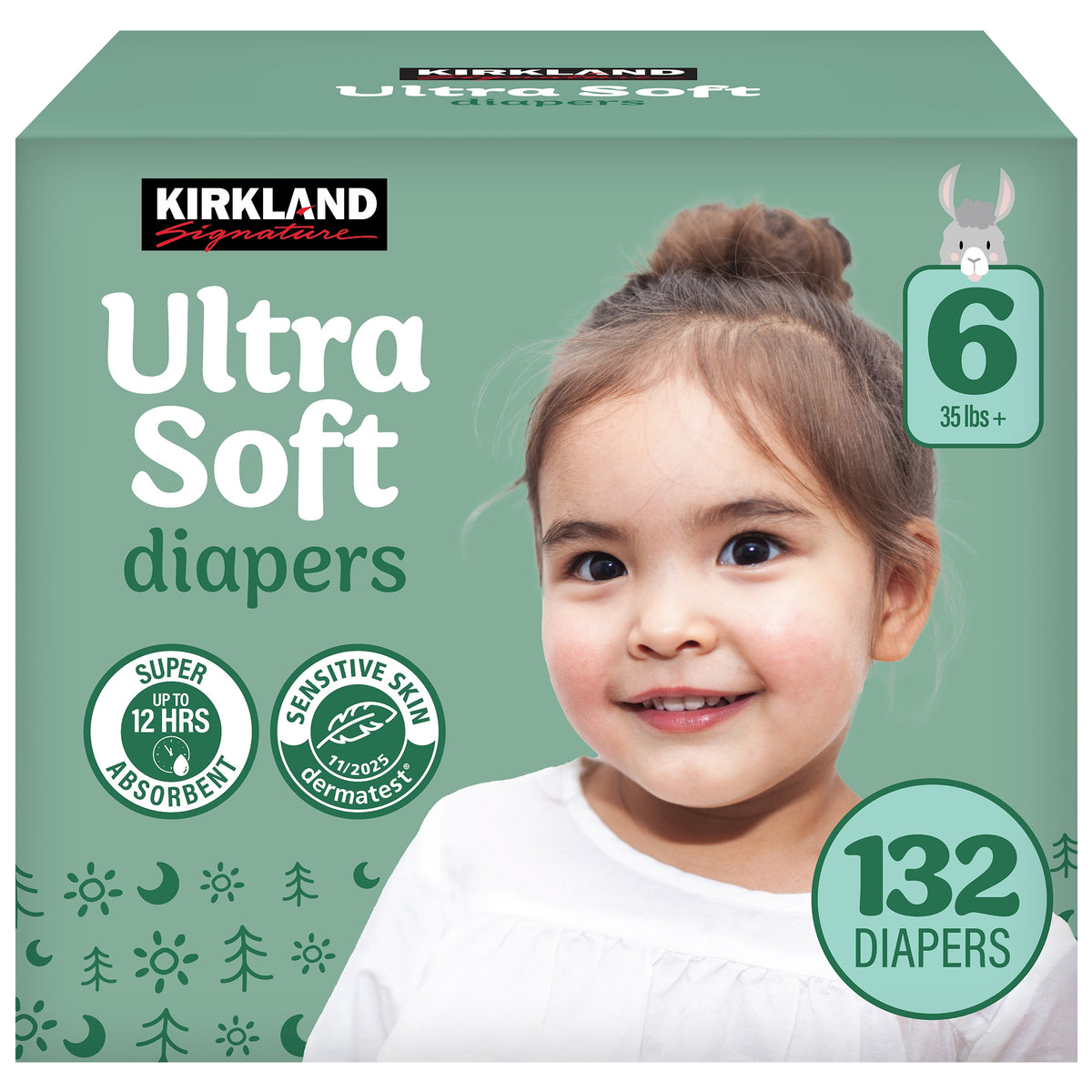 Kirkland Signature Ultra Soft Diapers, Size 6, 132 ct - product image 1