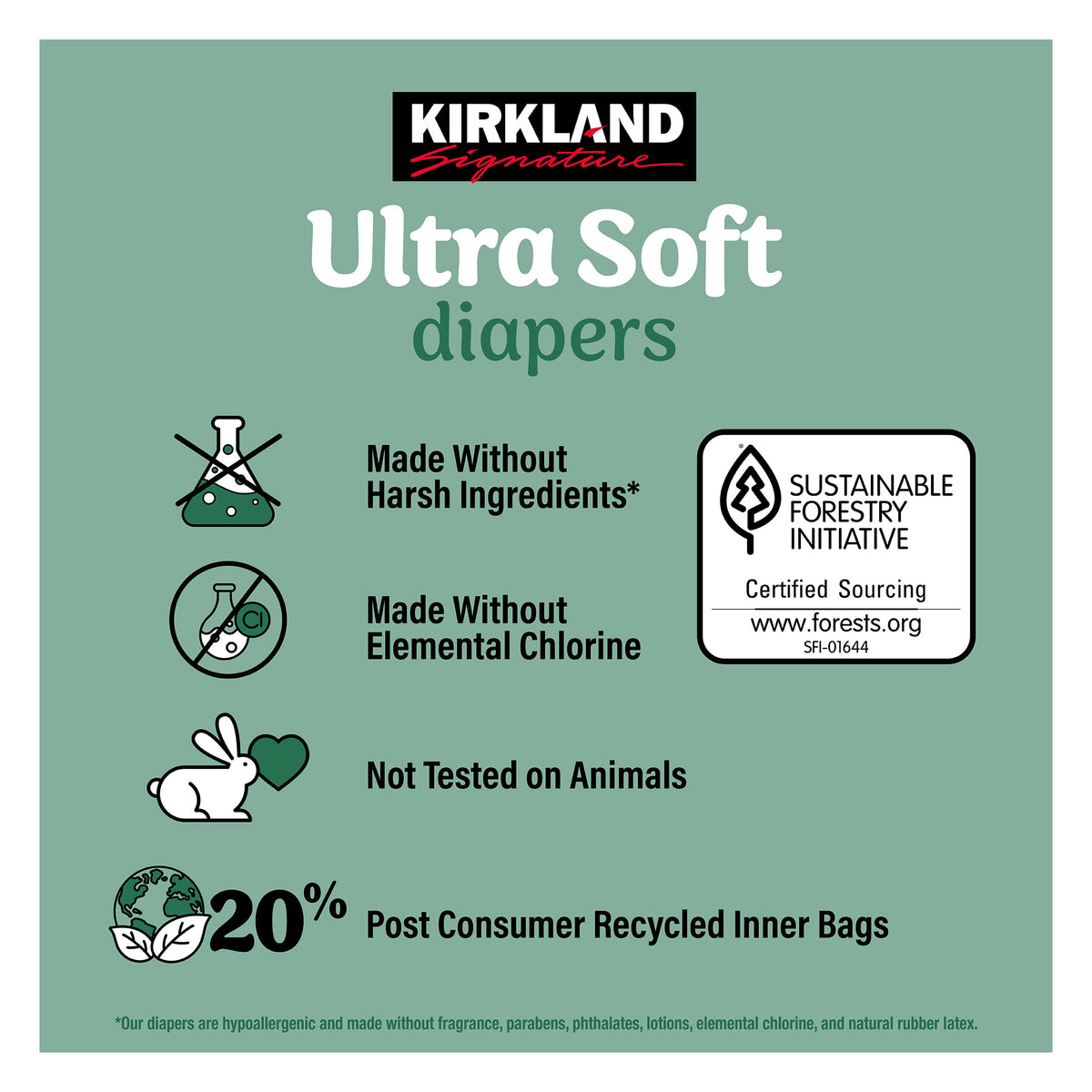 Kirkland Signature Ultra Soft Diapers, Size 6, 132 ct - product image 3