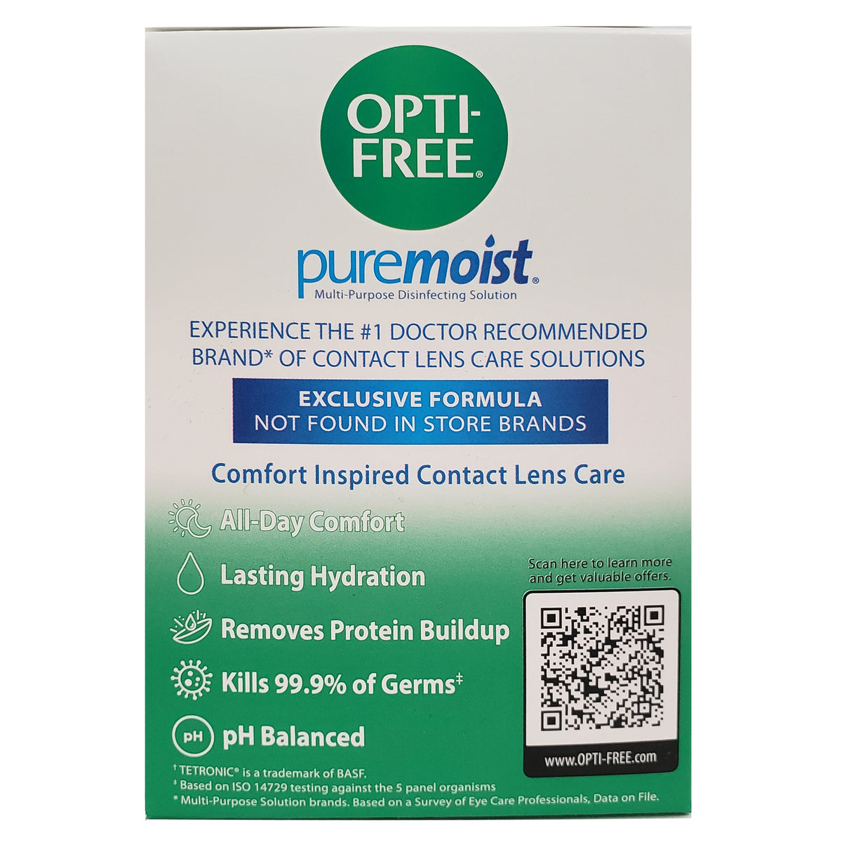 OPTI-FREE Puremoist Multi-Purpose Contact Lens Solution with Lens Case, 2 fl oz, 4 ct - product image 3